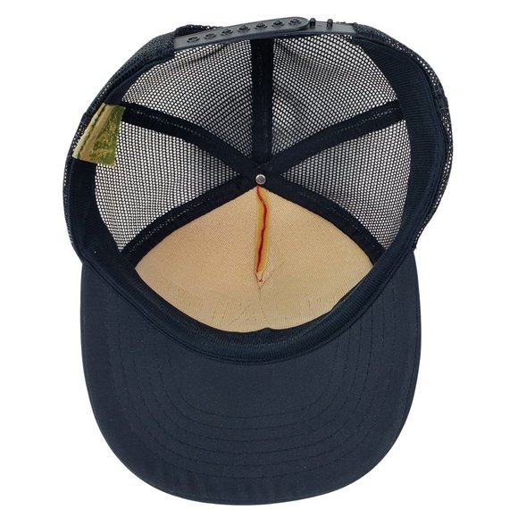 Caterpillar CAT Diesel Power Vintage Snapback Trucker Hat Ball Cap Red Mesh Foam - Picture 6 of 8